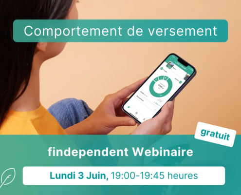 findependent Webinaire Comportement de versement preview femme au téléphone portable