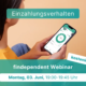 findependent Webinar Einzahlungsverhalten Vorschau Frau am Handy