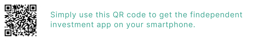 qr code for download of findependent investment app - as a supplement
