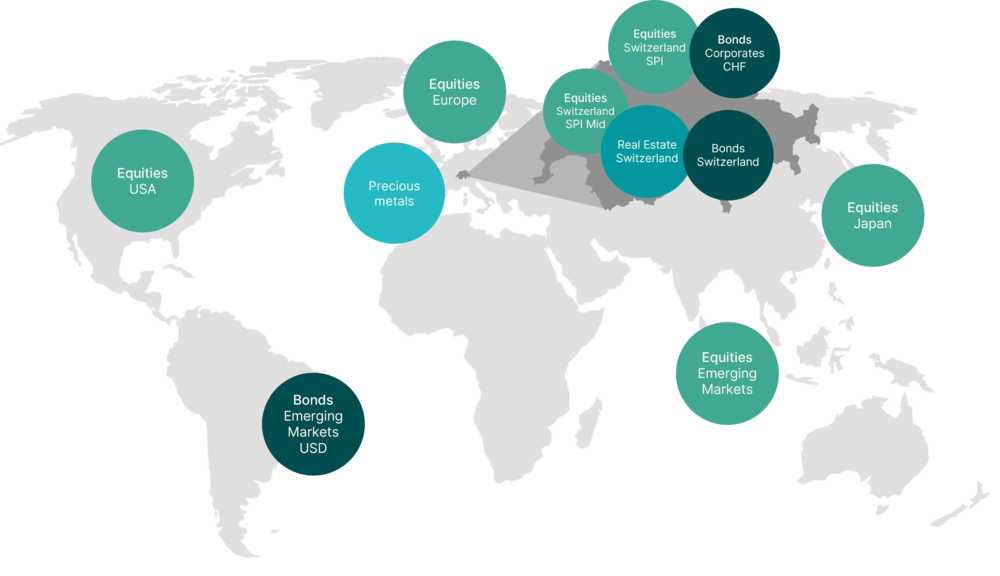 findependent ETFs investment solutions findependent ETF Weltkarte 2024 EN update