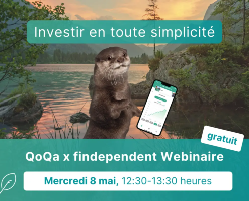 findependent QoQa Webinaire Investir en toute simplicité Preview Loutre sur le portable