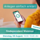 findependent: Webinar Anlegen einfach erklärt Vorschau, Frau mit Handy und findependent Screen