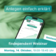 Vorschau Banner findependent Webinar "Anlegen einfach erklärt"